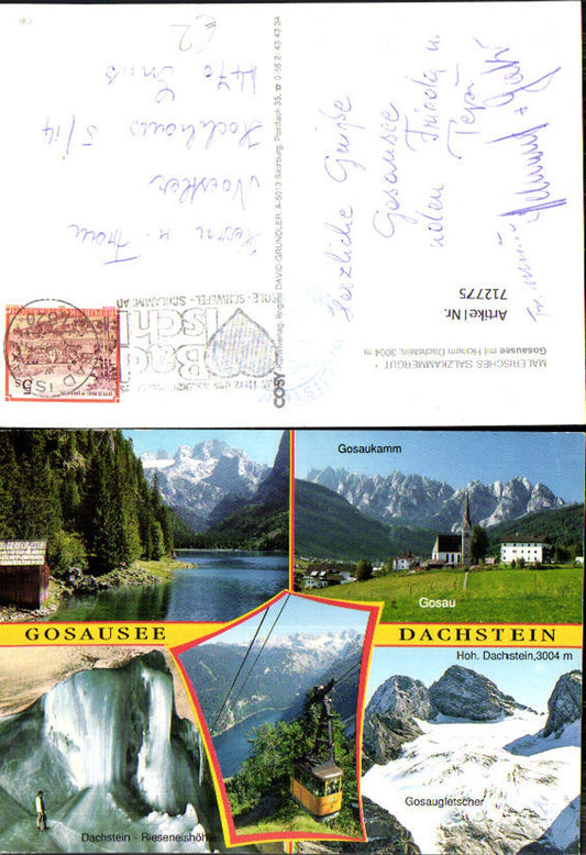 712775 Multi-image AK Gosausee Gosau Dachstein Obertraun Giant Ice Cave Gosau Glacier Cable Car