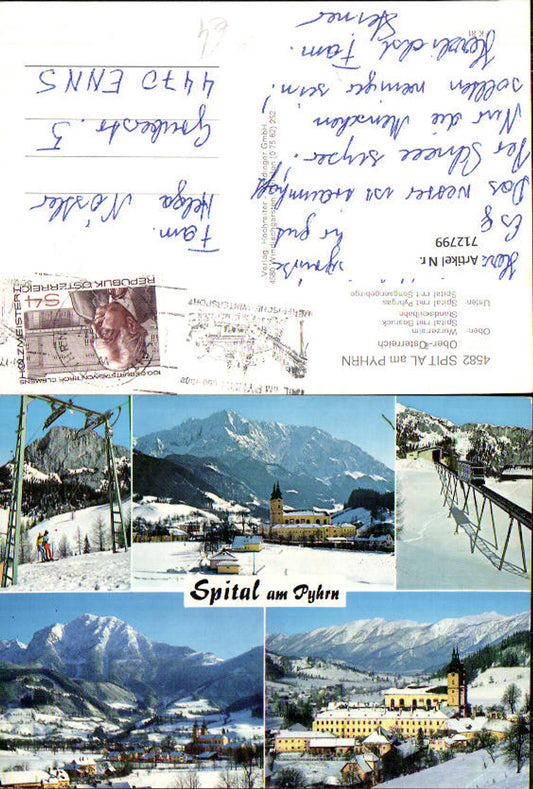 712799 Mehrbild AK Spital am Pyhrn Wintersport Schlepplift Bergbahn Krankenhaus Wurzeralm