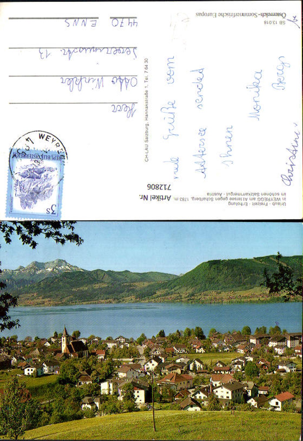 712806 Weyregg am Attersee geg. Schafberg Salzkammergut