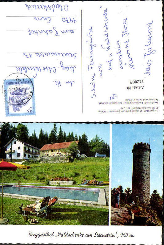712808 Mehrbild AK Bad Leonfelden Berggasthof Waldschenke am Sternstein Aussichtswarte Turm