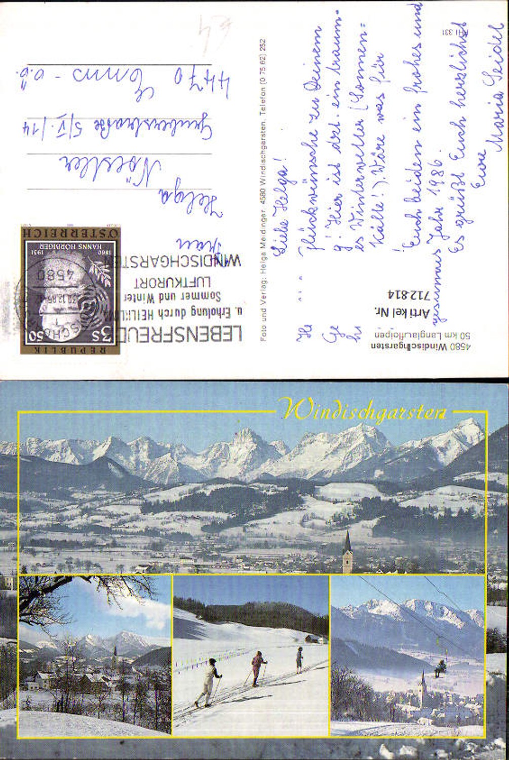 712814 Multi-image AK Windischgarsten Winter sports Cross-country skiing Ski lift