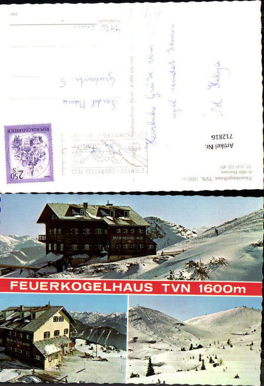 712816 Multi-image AK Feuerkogelhaus Ebensee Winter view