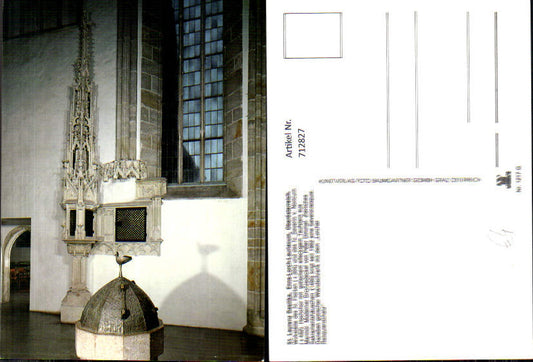 712827 Enns Lorch Lauriacum St. Laurenz Basilica Church Interior Baptismal Font High Choir