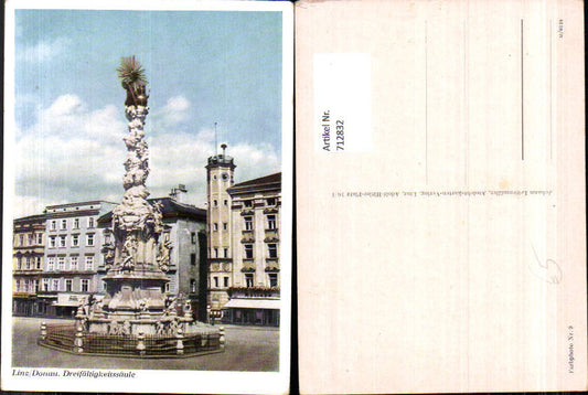 712832 Linz on the Danube Trinity Column Main Square