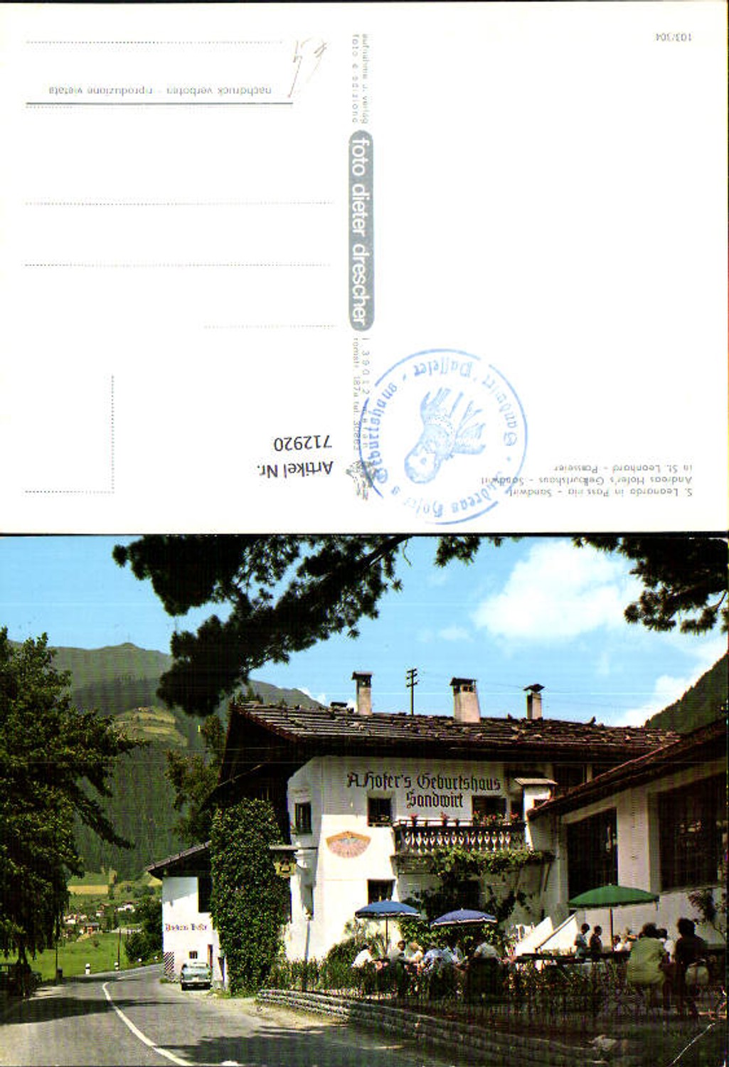Alte Ansichtskarte – Old Postcard
