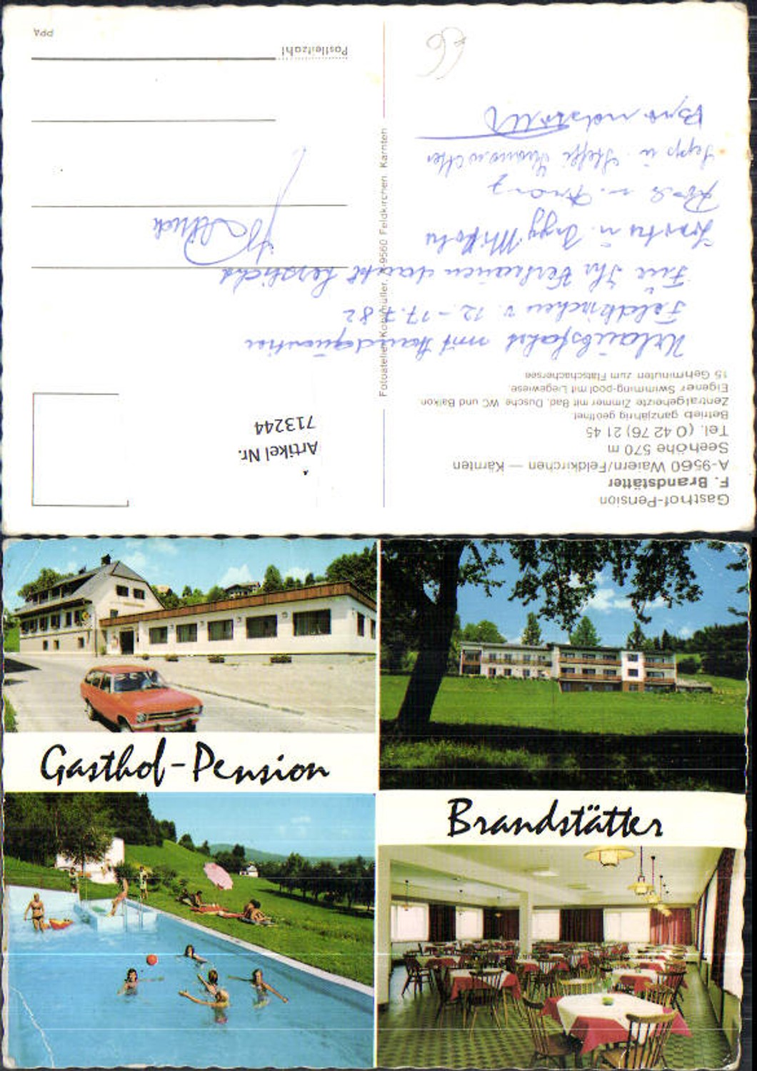 713244 Waiern Feldkirchen Kärnten Gasthaus Pension Brandstätter