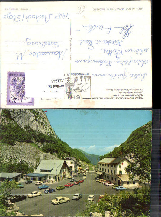 713245 Passo Monte Croce Carnico Plöckenpass Kötschach Mauthen VW Käfer cabrio