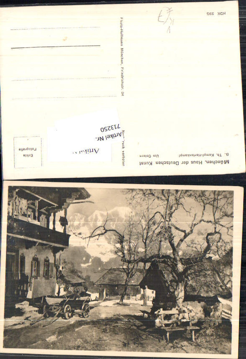 713250 Haus der Deutschen Kunst G. Th. Kempf-Hartenkampf Um Ostern HDK 395