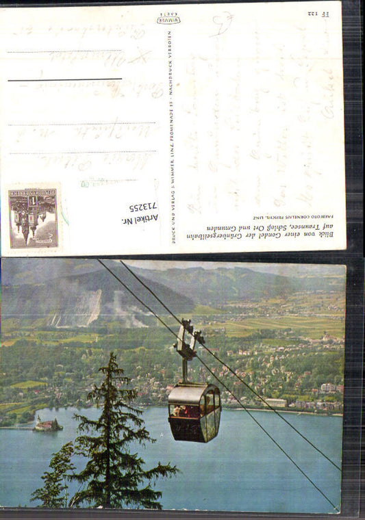 713255 Traunsee Gmunden Grünbergseilbahn Grünberg Gondel Seilbahn