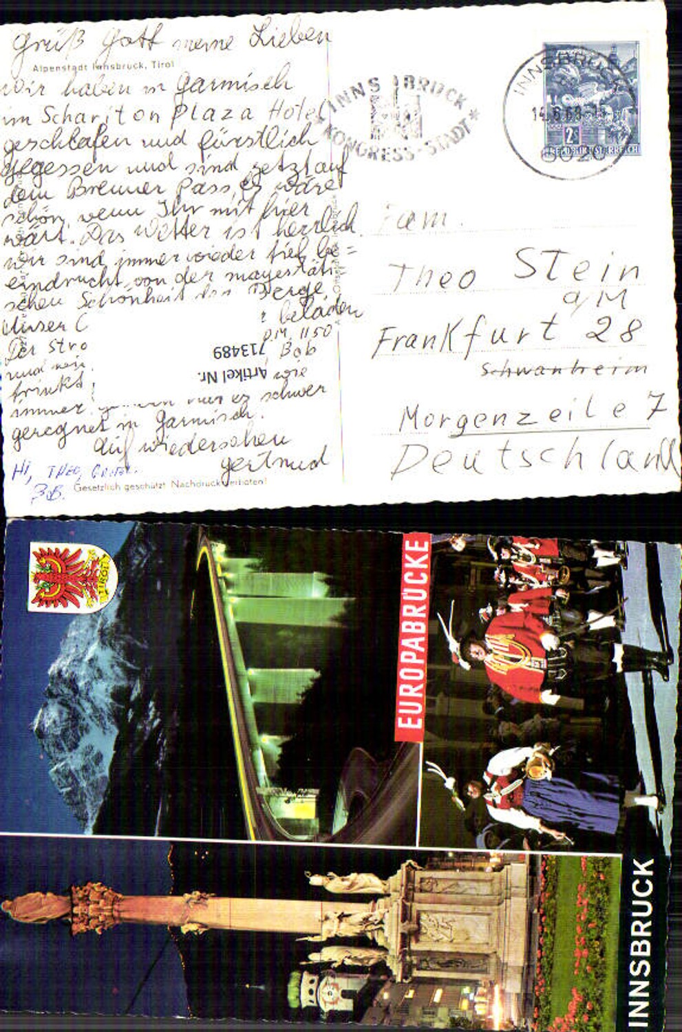 Alte Ansichtskarte – Old Postcard