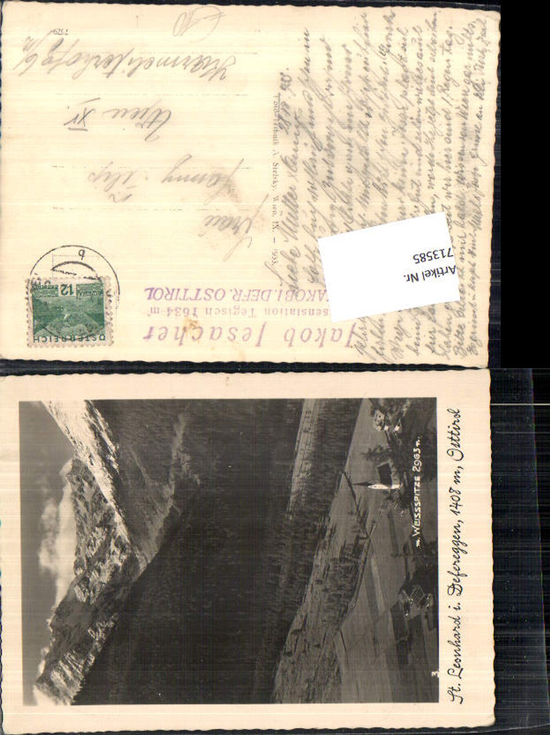 Alte Ansichtskarte – Old Postcard