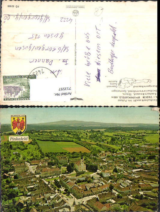 713597 Luftbild Fliegeraufnahme Pinkafeld