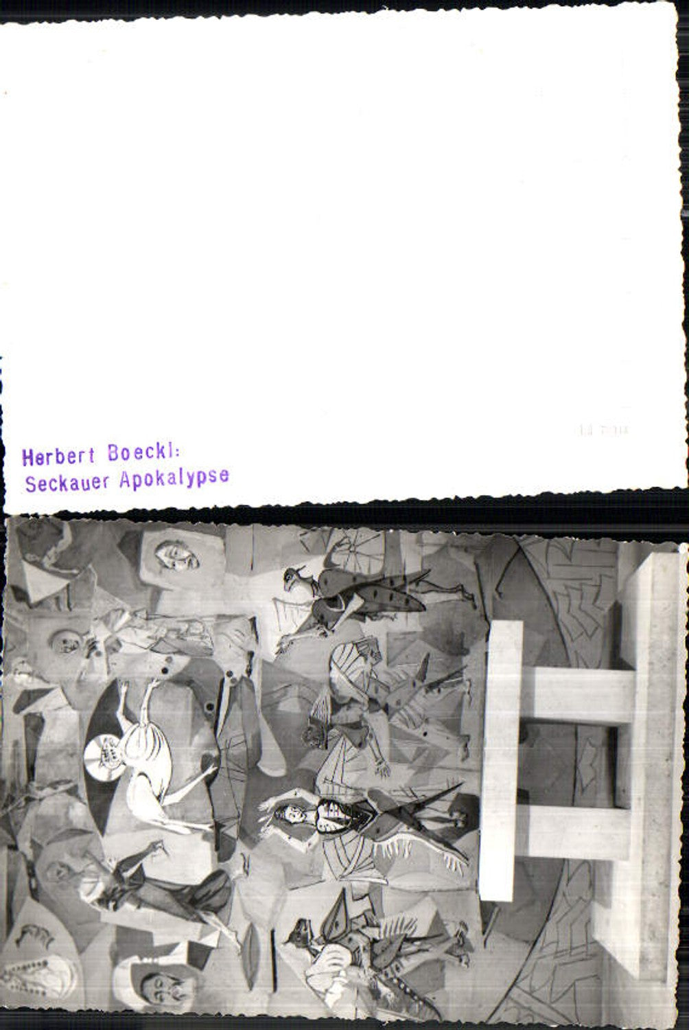 713621 seltene Foto-AK Herbert Boeckl Seckauer Apokalypse