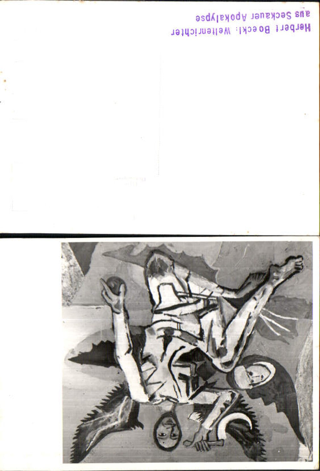 713622 seltene Foto-AK Herbert Boeckl Seckauer Apokalypse
