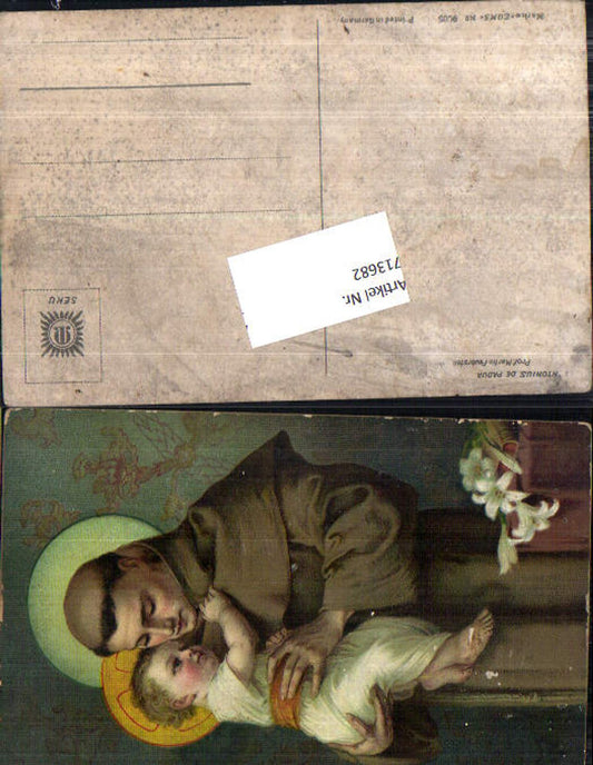 713682 Künstler AK Martin Feuerstein Antonius von Padua