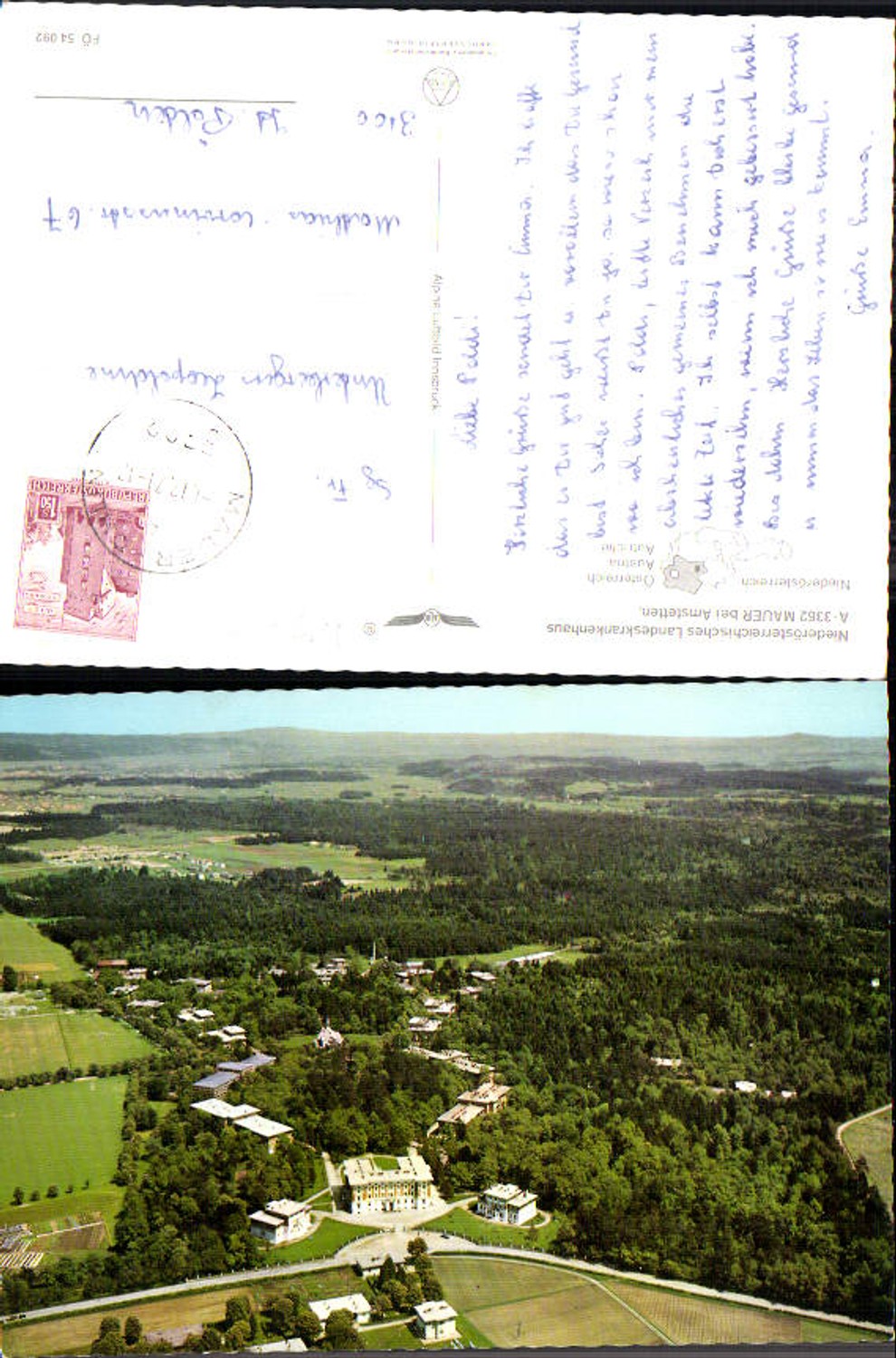 713692 Mauer bei Amstetten Luftbild Fliegeraufnahme pub Alpine Luftbild