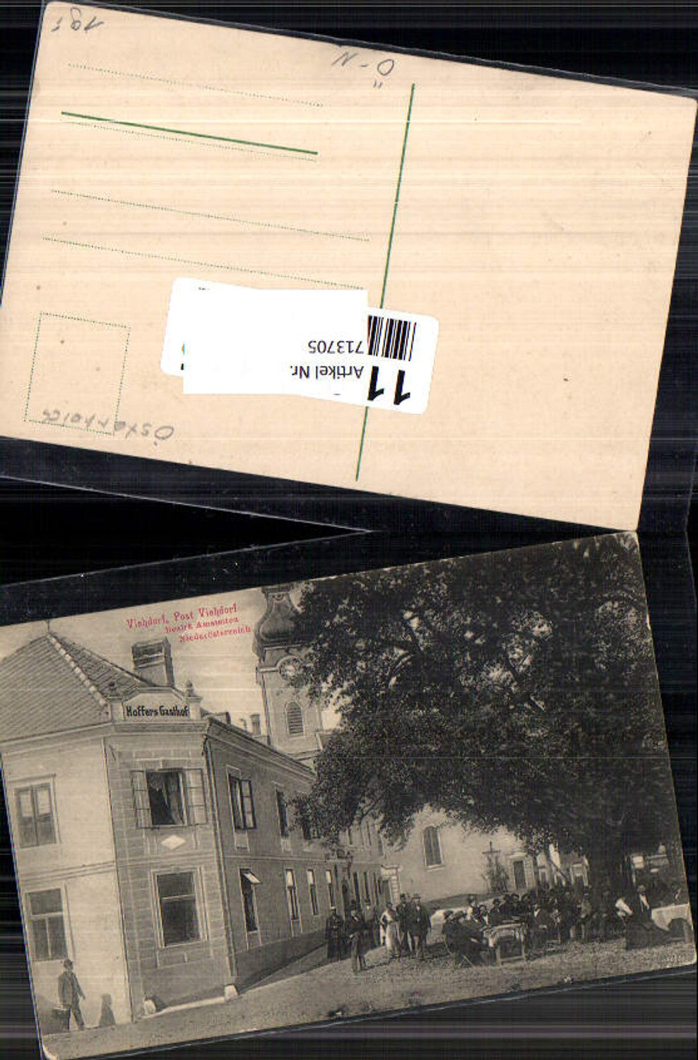 713705 tolle AK Viehdorf bei Amstetten Gasthaus Hoffer 1910