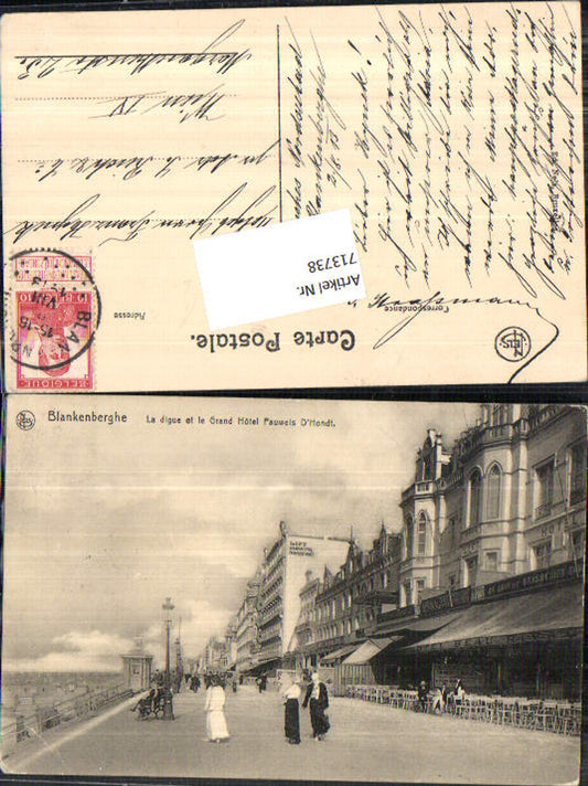 713738 Blankenberghe Blankenberge La Digue Grand Hotel Pauwels Hondt