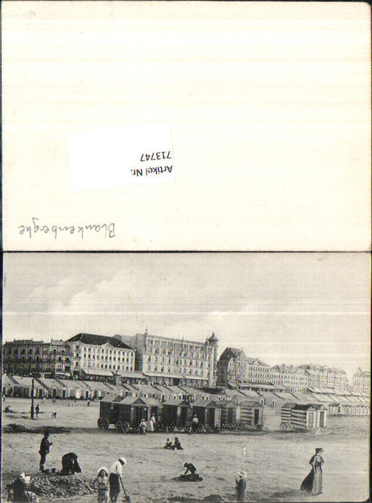 713747 Blankenberghe Blankenberge Strand Hotel Strandleben