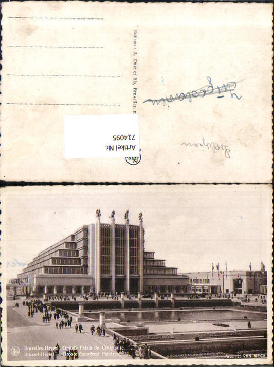 714095 Brüssel Bruxelles Heysel Grands Palais du Centenaire