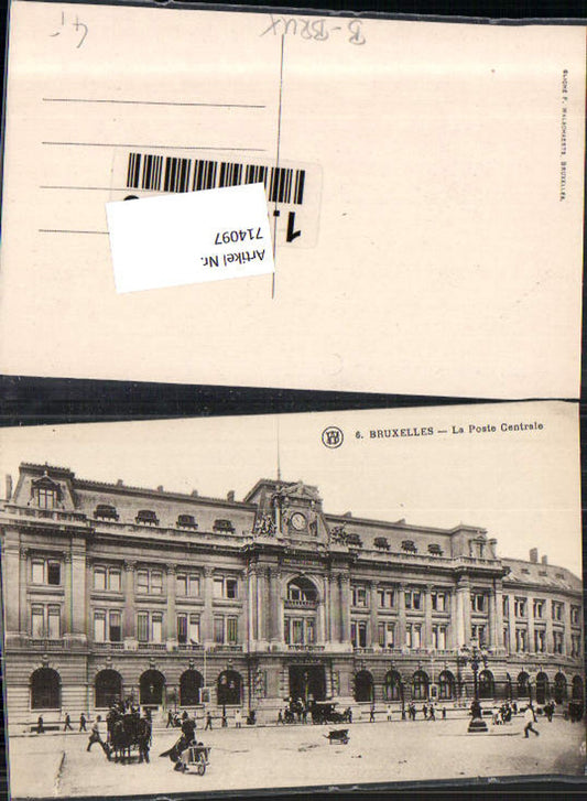 714097 Brüssel Bruxelles La Posre Centrale Postamt
