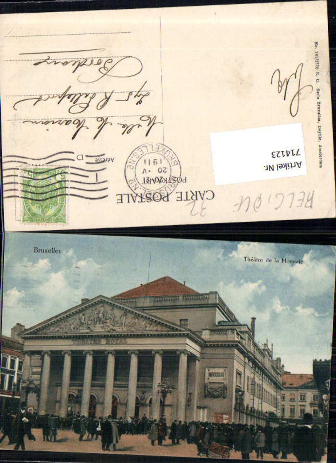 714123 Brussels Bruxelles Theater Monnaie