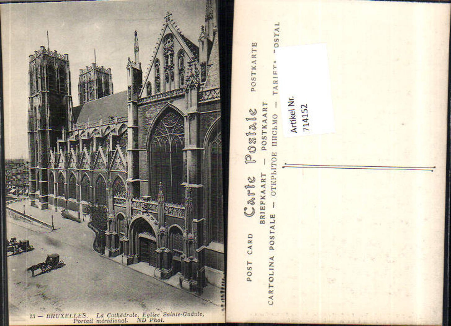 714152 Brüssel Bruxelles Cathedrale Eglise Saint Gudule