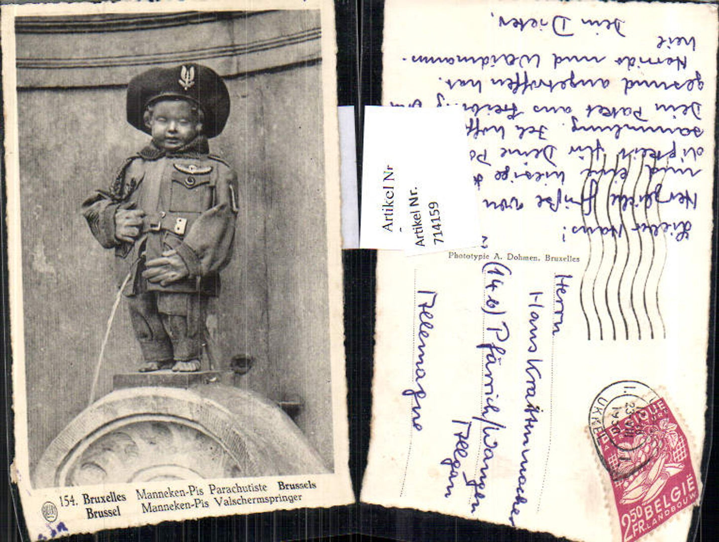 714159 Brüssel Bruxelles Pinkelhumor Manneken Pis Pinkeln