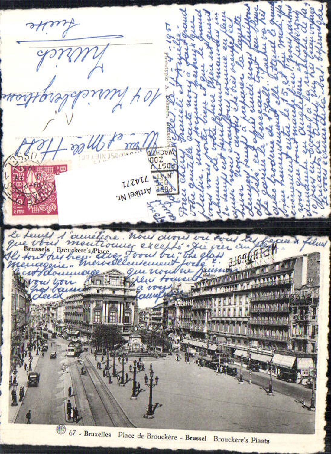 714271 Brussels Bruxelles Place de Brouckere