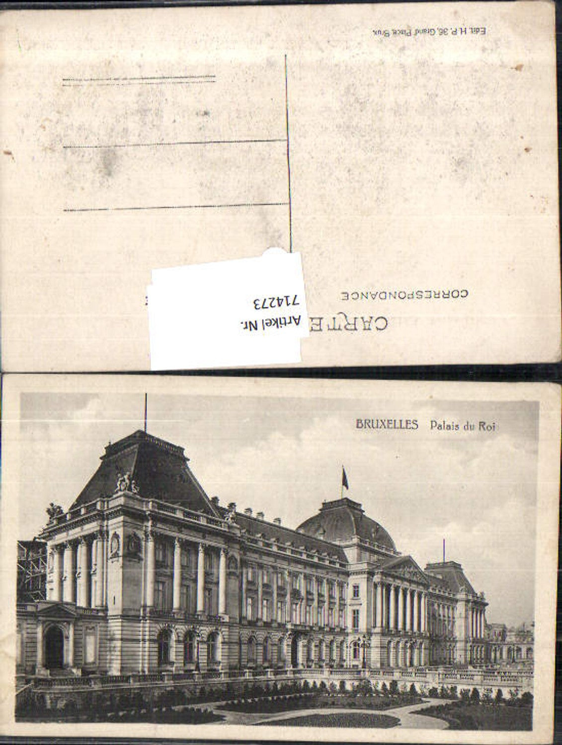 714273 Brussels Bruxelles palais du Roi