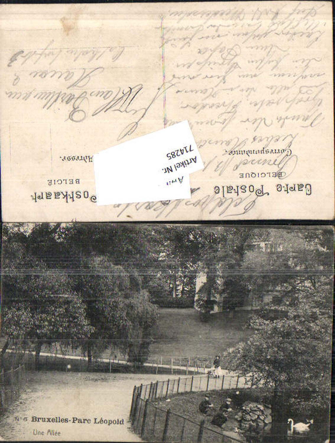 714285 Brussels, Parc Leopold, Feldpost Hanau