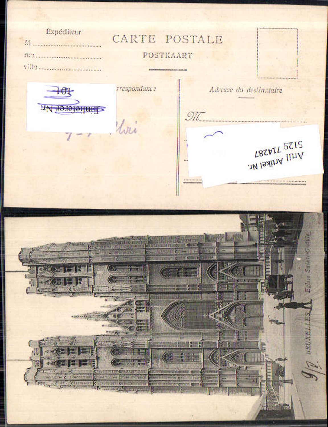 714287 Brüssel Bruxelles Eglise Sainte Gudule