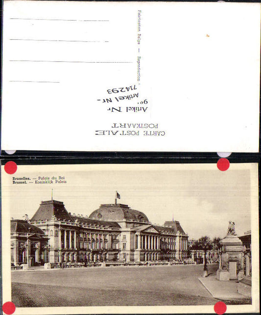 714293 Brüssel Bruxelles Palais du Roi