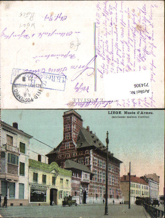 714306 Liege Lüttich Musee d`Armes Partie Feldpost Altenstadt