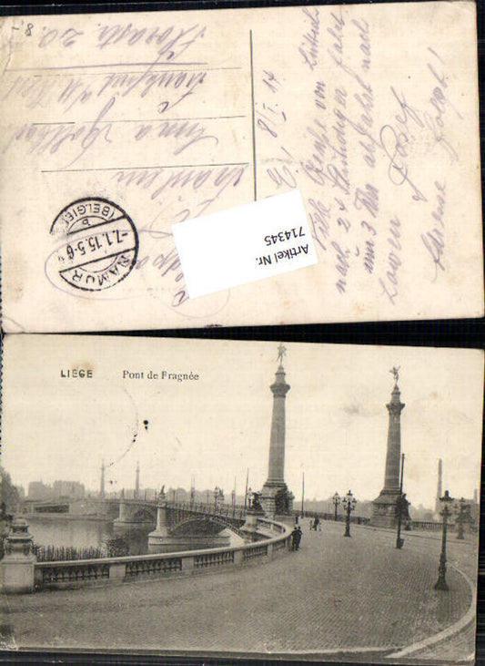 714345 Liege Lüttich Pont de Fragne Brücke