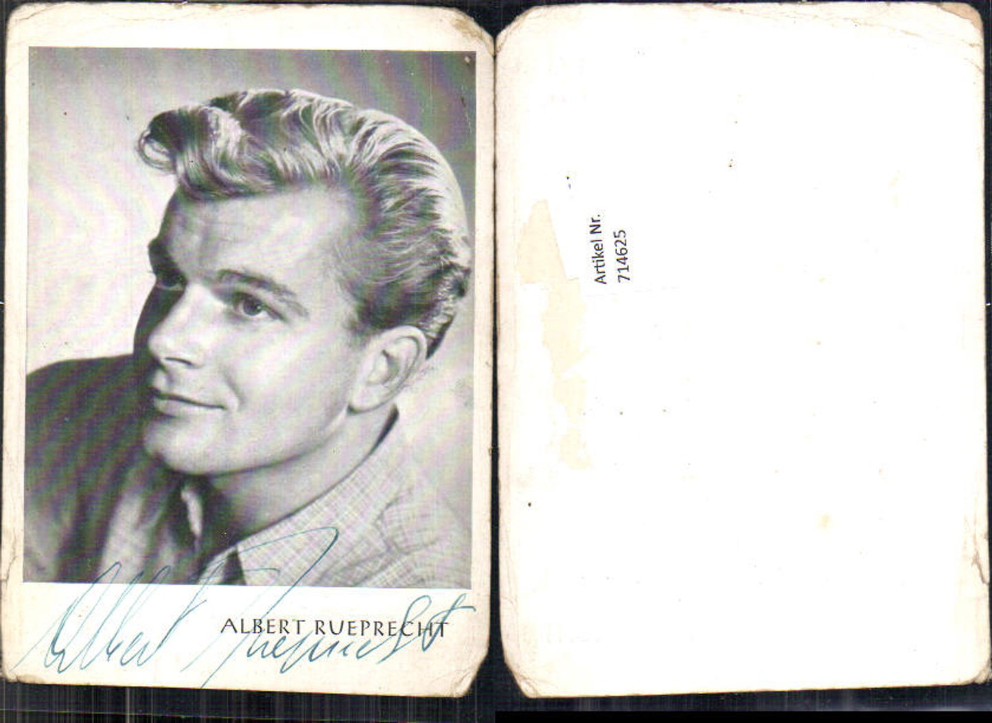714625 Albert Rueprecht original signiert Autogrammkarte