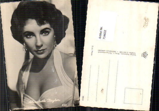 714632 Elisabeth Taylor Erotik Portrait Ohrringe