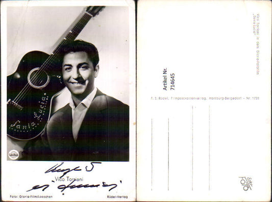 714645 Vico Torriani Rüdel Verlag original signiert Autogrammkarte