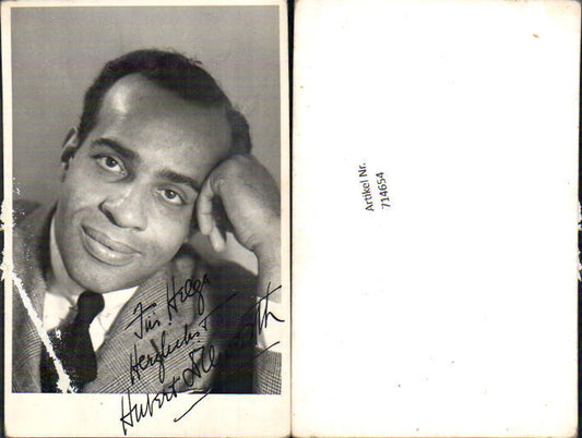 714654 Hubert Dilworth original autograph postcard m. Widmung
