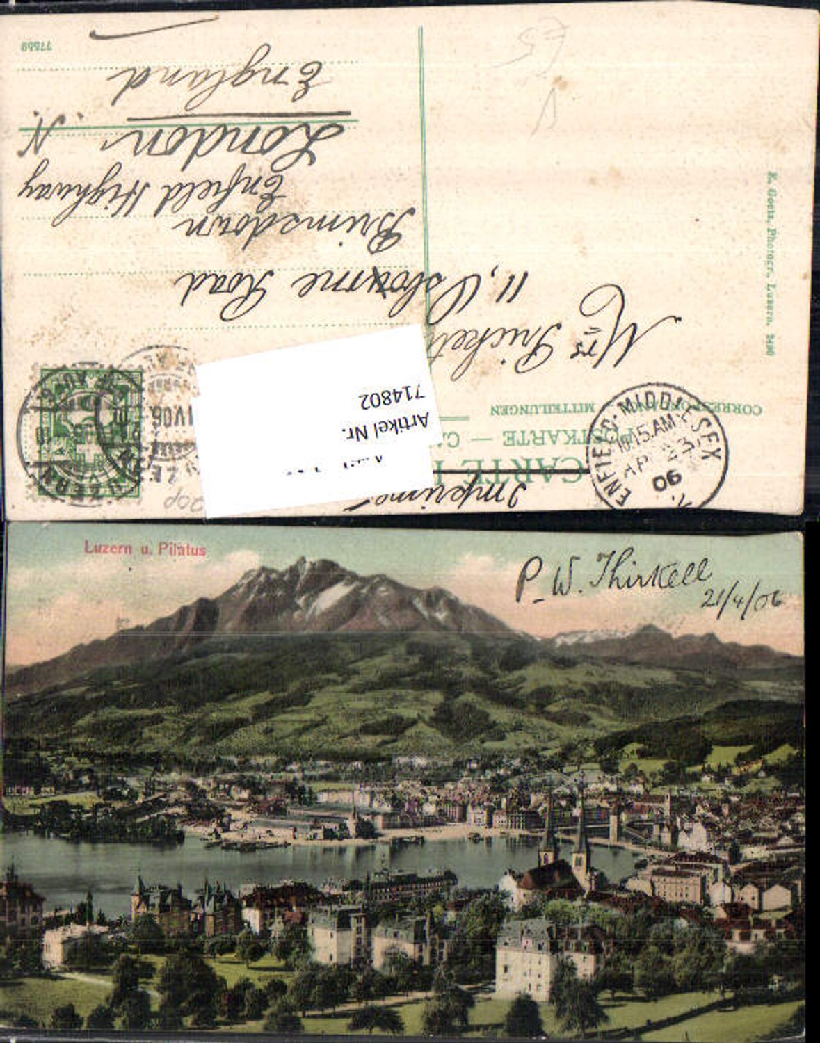 Alte Ansichtskarte – Old Postcard