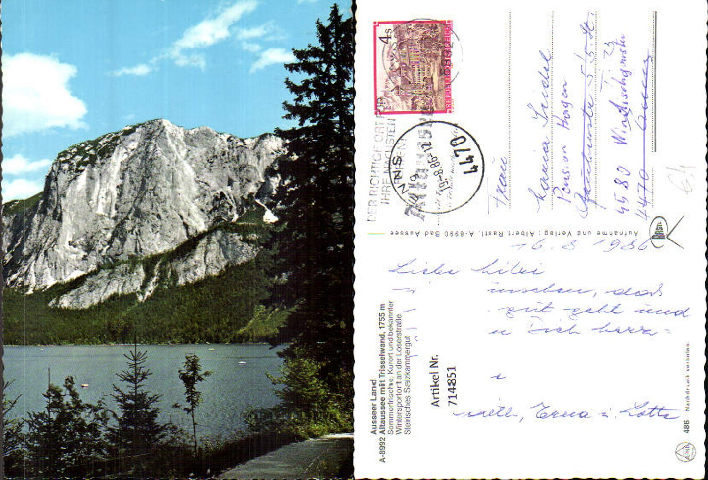 Alte Ansichtskarte – Old Postcard