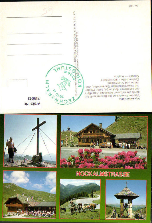 715043 Mehrbild AK Nockalmstraße Innerkrems bis Reichenau Zechnerhütte Glockenhütte