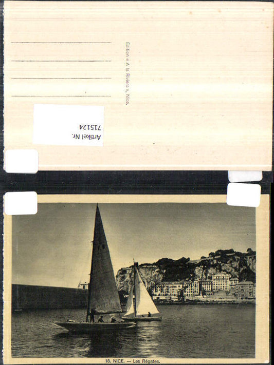 715124 France Nice Nizza Les regates Segelschiff