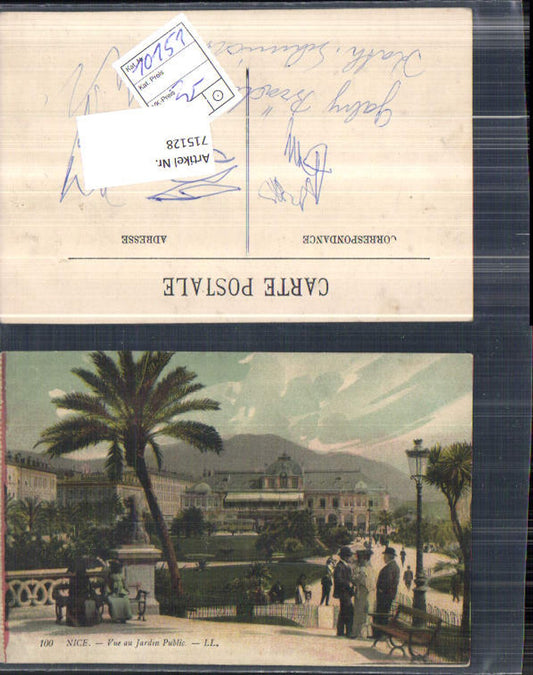 715128 France Nice Nizza Jardin Public pub LL. 100