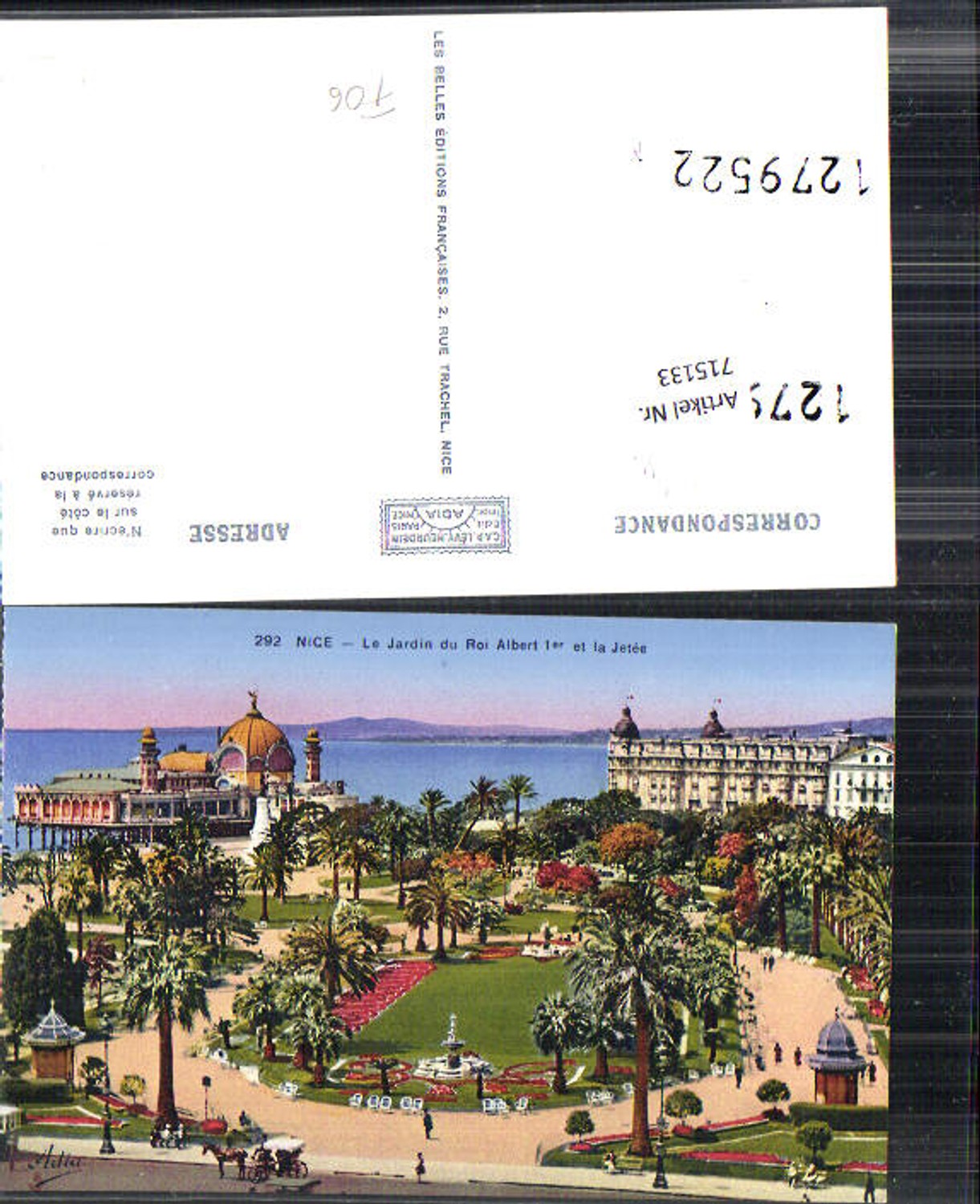 715133 France Nice Nizza Le Jardin Roi Albert Jetee