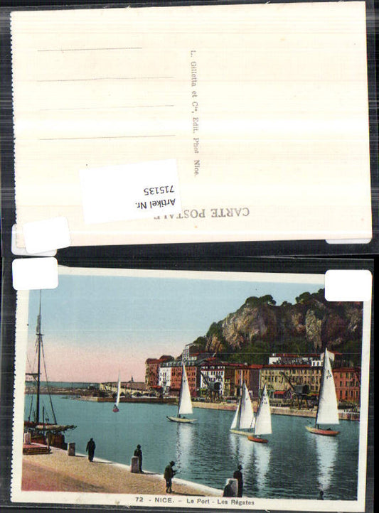 715135 France Nice Nizza Le Port Hafen Segelschiffe