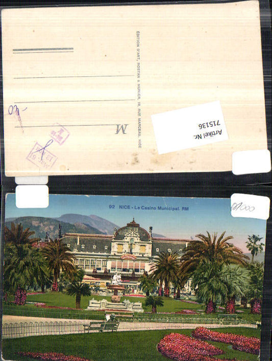 715136 France Nice Nizza Le Casino Municipal