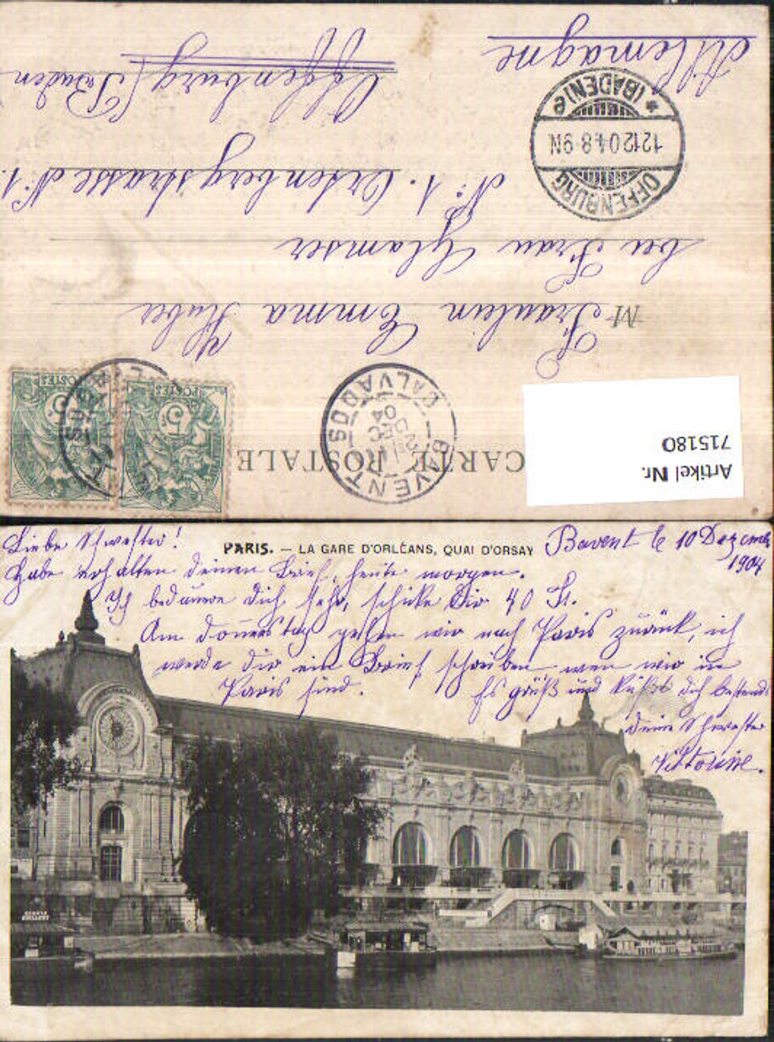 Alte Ansichtskarte – Old Postcard