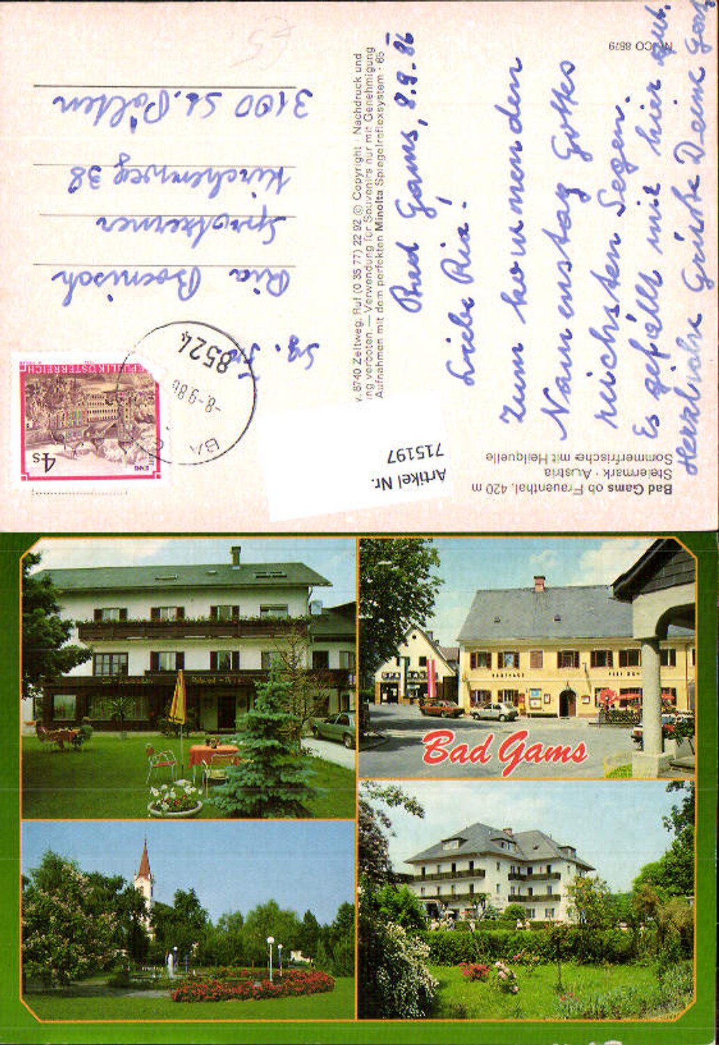 Alte Ansichtskarte – Old Postcard