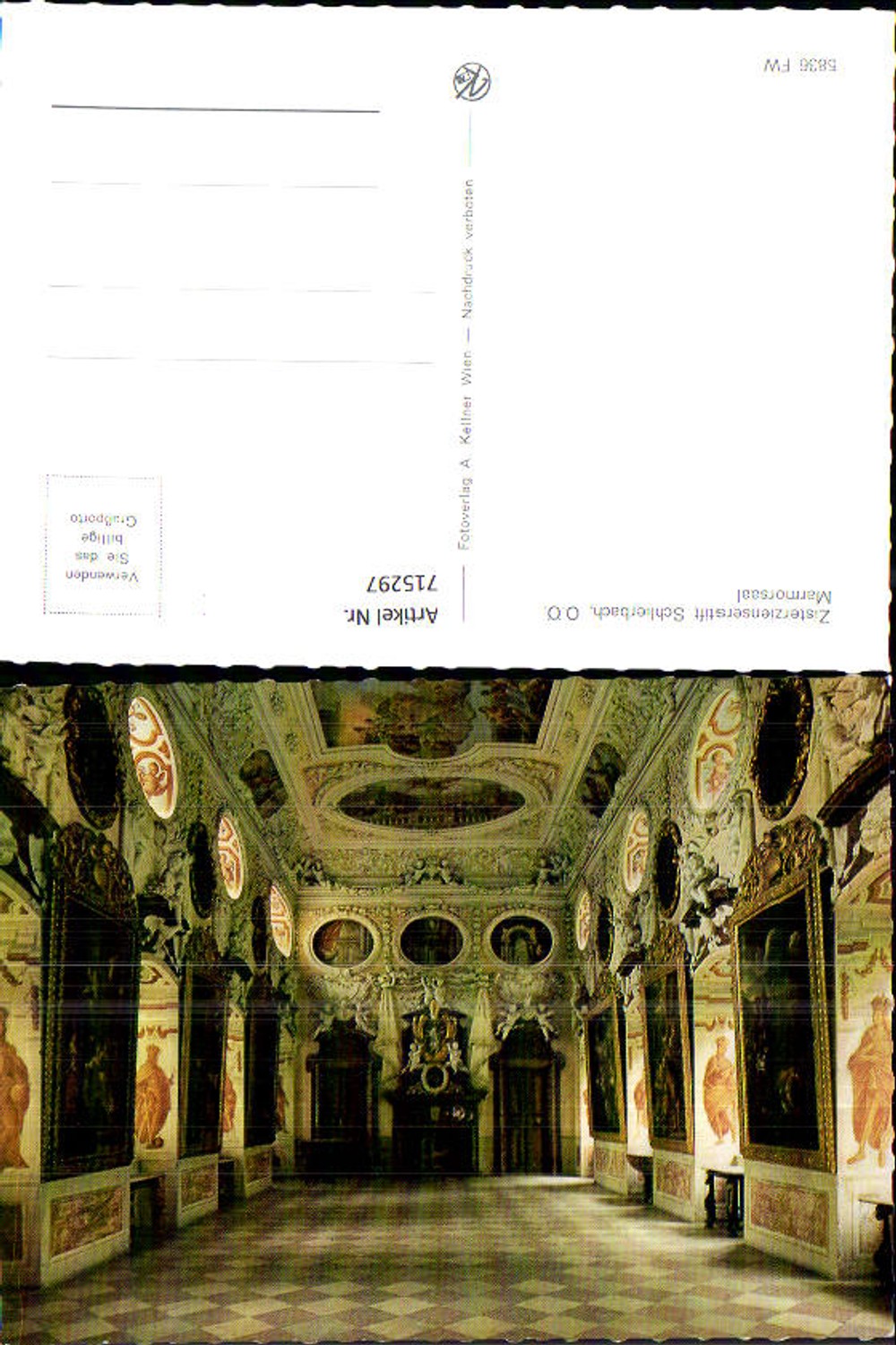 715297 Foto AK Zisterzienserstift Schlierbach Marmorsaal
